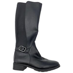 Sam and Libby Women's Percy Wide Calf Knee High Riding Boots Black - Medium
